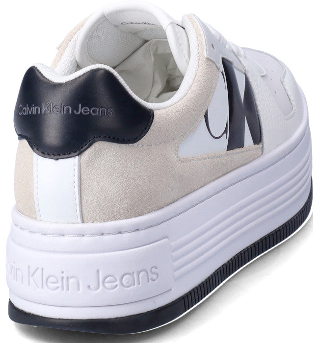 CALVIN KLEIN 14820LD DAMA BEIGE NEGRA PLATAFORMA