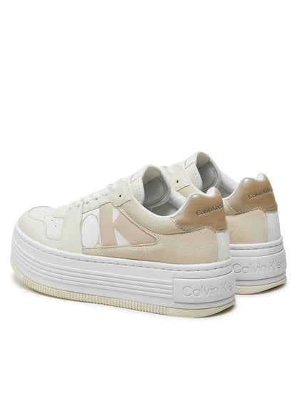 CALVIN KLEIN 14820LC DAMA BLANCA BEIGE PLATAFORMA